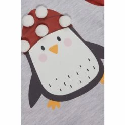 M&Co Grey Christmas Penguin Dungarees -M&Co shop unnamed file 2976