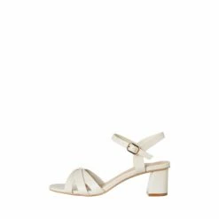 M&Co White Heeled Sandals