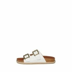 M&Co White Double Buckle Sandals -M&Co shop unnamed file 3011