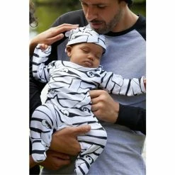 M&Co Mummy White Halloween Sleepsuit