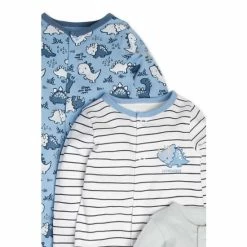 M&Co Newborn Boys Dinosaur Sleepsuits 3 Pack -M&Co shop unnamed file 3026