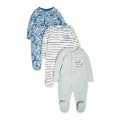 M&Co Newborn Boys Dinosaur Sleepsuits 3 Pack -M&Co shop unnamed file 3027