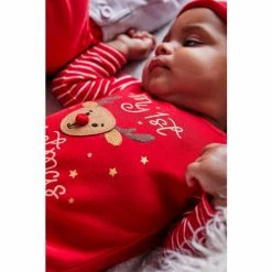 M&Co Red Reindeer Sleepsuit -M&Co shop unnamed file 3036