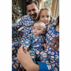 M&Co Blue Santa Face Sleepsuit -M&Co shop unnamed file 3040