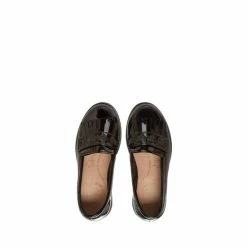 M&Co Girls Black Patent Loafer Shoes -M&Co shop unnamed file 3044