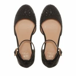 M&Co Glitter Heeled Black Shoes -M&Co shop unnamed file 3061