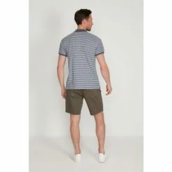 M&Co Grey Stripe Polo Shirt -M&Co shop unnamed file 3119