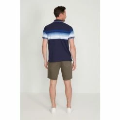 M&Co Blue Stripe Polo Shirt -M&Co shop unnamed file 3127