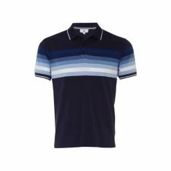 M&Co Blue Stripe Polo Shirt -M&Co shop unnamed file 3131