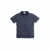 M&Co Blue Short-Sleeved Jaquard Polo Shirt -M&Co shop unnamed file 3132