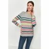 M&Co Grey Cashmere Multi Stripe Jumper -M&Co shop unnamed file 314