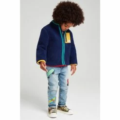 M&Co Blue Borg Zip Fleece