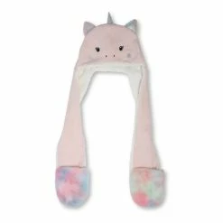 M&Co Pink Knitted Unicorn Hat