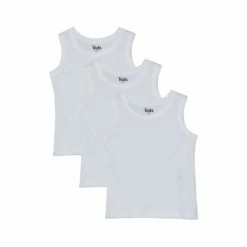 M&Co White Vest Top 3 Pack
