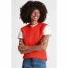 M&Co Orange Cable Crew Neck Vest -M&Co shop unnamed file 3194