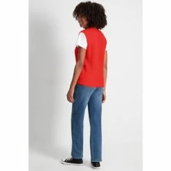 M&Co Orange Cable Crew Neck Vest -M&Co shop unnamed file 3197