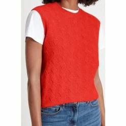 M&Co Orange Cable Crew Neck Vest -M&Co shop unnamed file 3198