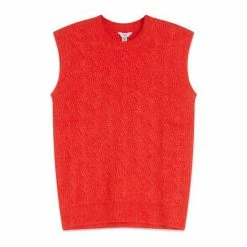 M&Co Orange Cable Crew Neck Vest -M&Co shop unnamed file 3200