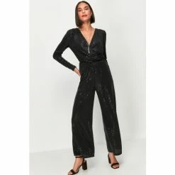 M&Co Black Sparkle Jumpsuit
