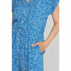 M&Co Blue Tiny Ditsy Woven Jumpsuit -M&Co shop unnamed file 3230