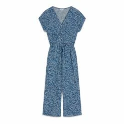 M&Co Blue Tiny Ditsy Woven Jumpsuit -M&Co shop unnamed file 3231