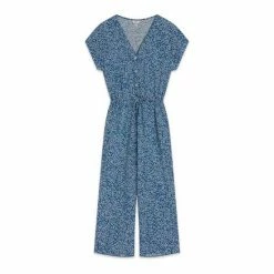 M&Co Blue Tiny Ditsy Woven Jumpsuit -M&Co shop unnamed file 3232