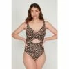 M&Co Animal Print One Piece Black Swimsuit -M&Co shop unnamed file 3233