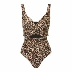 M&Co Animal Print One Piece Black Swimsuit -M&Co shop unnamed file 3239