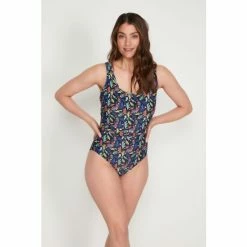 M&Co Black Printed Swimsuit