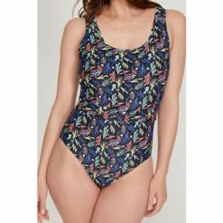 M&Co Black Printed Swimsuit -M&Co shop unnamed file 3244