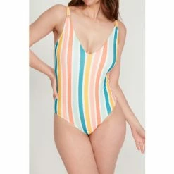 M&Co Multi Stripe One Piece Swimsuit -M&Co shop unnamed file 3250