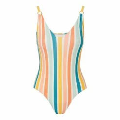 M&Co Multi Stripe One Piece Swimsuit -M&Co shop unnamed file 3251