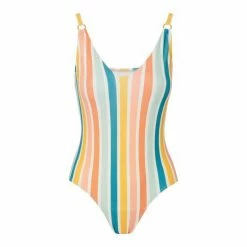 M&Co Multi Stripe One Piece Swimsuit -M&Co shop unnamed file 3252