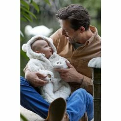 M&Co shop 16 M&Co Newborn-18Mths Bear White Pramsuit