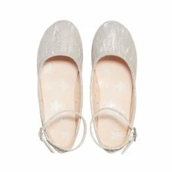M&Co Silver Shimmer Ballet Pumps -M&Co shop unnamed file 3261