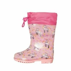 M&Co Pink Unicorn Toggle Wellies -M&Co shop unnamed file 3269