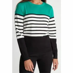 M&Co Petite Green Colour Block Jumper -M&Co shop unnamed file 34