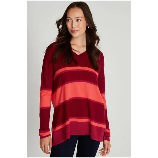 unnamed-file-352.jpg M&Co Red Striped V-Neck Jumper -M&Co shop unnamed file 352