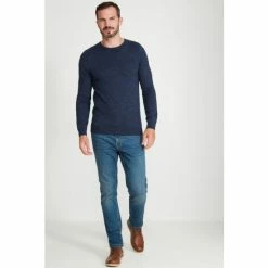 M&Co Blue Crew Neck Knitted Jumper -M&Co shop unnamed file 370