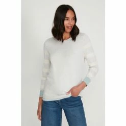M&Co Grey Scallop Neck Jumper