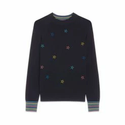 M&Co Blue Star Embroidered Jumper -M&Co shop unnamed file 395