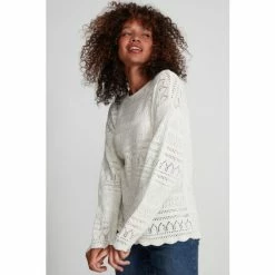 M&Co Cream Linear Crochet Top -M&Co shop unnamed file 40