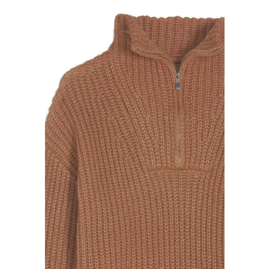 unnamed-file-401.jpg M&Co Plain Brown Zip Collar Jumper -M&Co shop unnamed file 401