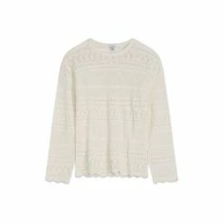 M&Co Cream Linear Crochet Top -M&Co shop unnamed file 42
