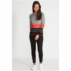 M&Co Petite Three Colour Stripe Jumper -M&Co shop unnamed file 424