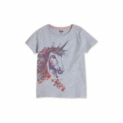M&Co Grey Unicorn T-Shirt -M&Co shop unnamed file 464