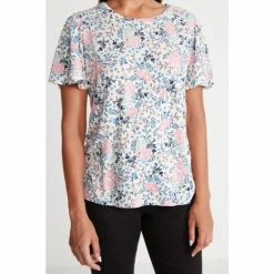 M&Co Petite Ivory Floral T-Shirt 5 M&Co Petite Ivory Floral T-Shirt -M&Co shop unnamed file 505