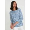 M&Co Blue Abstract Print Top -M&Co shop unnamed file 508