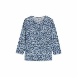 M&Co Blue Abstract Print Top -M&Co shop unnamed file 513
