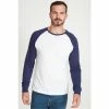 M&Co Blue Raglan Long Sleeve T-Shirt -M&Co shop unnamed file 520